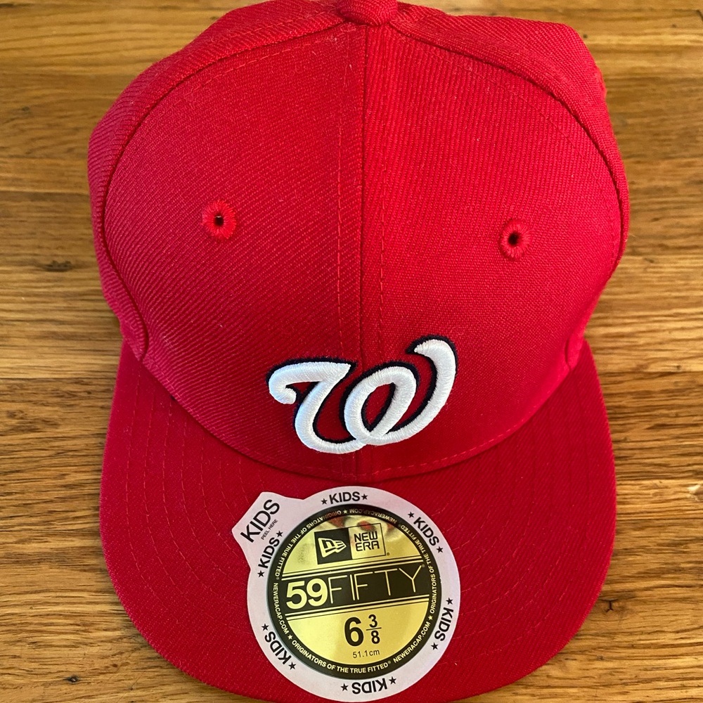 NWT New Era 59Fifty Kids Fitted Washington Nationals Hat
